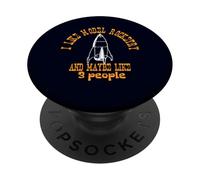 I Like Model Rocketry & Maybe 3 People Sarcastic Introverti PopSockets PopGrip Adhésif