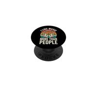 I Like Music More Than People PopSockets PopGrip Adhésif