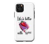 I Like My Books Spicy Book Merch,Life is Better with Spice Coque pour iPhone 11 Pro