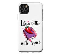 I Like My Books Spicy Book Merch,Life is Better with Spice Coque pour iPhone 11 Pro Max