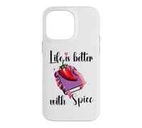 I Like My Books Spicy Book Merch,Life is Better with Spice Coque pour iPhone 14 Pro Max