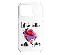 I Like My Books Spicy Book Merch,Life is Better with Spice Coque pour iPhone 16 Pro