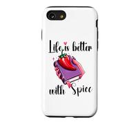 I Like My Books Spicy Book Merch,Life is Better with Spice Coque pour iPhone SE (2020) / 7/8