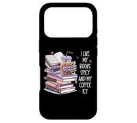 I Like My Books Spicy & My Coffee ICY Cup,Dark Romance Book Coque pour iPhone 17 Pro