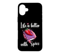 I Like My Books Spicy Romance Book Life is Better with Spice Coque pour iPhone 16 Plus