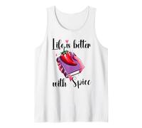 I Like My Books Spicy Romance Book Life is Better with Spice Débardeur