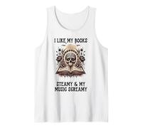 I Like My Books Steamy and My Music Screamy Spicy Book Smutt Débardeur