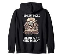 I Like My Books Steamy & My Music Screamy Spicy Dark Romance Sweat à Capuche