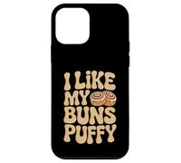 I Like My Buns Puffy Funny Baker Rouleau de Cannelle rétro années 70 Coque pour iPhone 12 Mini