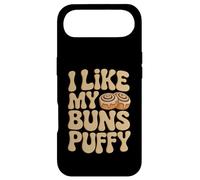 I Like My Buns Puffy Funny Baker Rouleau de Cannelle rétro années 70 Coque pour iPhone Air