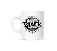I Like My Coffee Like I Like My Metal Black White Mug by Grindstore
