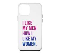 I Like My Men How I Like My Women Bisexual Pride Bi Pride Coque pour iPhone 12 Mini