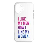 I Like My Men How I Like My Women Bisexual Pride Bi Pride Coque pour iPhone 16
