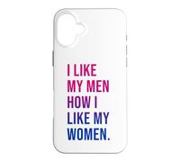 I Like My Men How I Like My Women Bisexual Pride Bi Pride Coque pour iPhone 16 Plus
