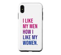 I Like My Men How I Like My Women Bisexual Pride Bi Pride Coque pour iPhone XS Max