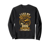 I Like My Motorcycle Dog Funny Moto Dog Lover Biker Sweatshirt