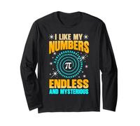 I Like My Numbers Pi Day Professeur de mathématiques Amateur de mathématiques Manche Longue