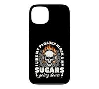 I Like My Parades Black and My Sugars Going Down Emo Goth Coque pour iPhone 13