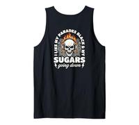 I Like My Parades Black and My Sugars Going Down Emo Goth Débardeur