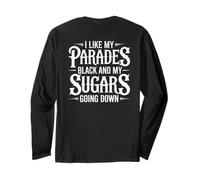I Like My Parades Black and My Sugars Going Down Emo Goth Manche Longue