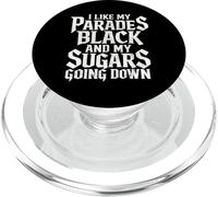 I Like My Parades Black and My Sugars Going Down Emo Goth PopSockets PopGrip pour MagSafe