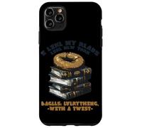 I Like My Reads Like Newyork Bagels Everything with A Twist Coque pour iPhone 11 Pro Max