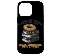 I Like My Reads Like Newyork Bagels Everything with A Twist Coque pour iPhone 14 Pro Max
