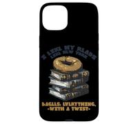 I Like My Reads Like Newyork Bagels Everything with A Twist Coque pour iPhone 15 Plus