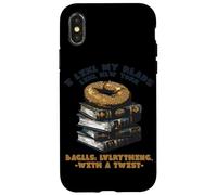 I Like My Reads Like Newyork Bagels Everything with A Twist Coque pour iPhone X/XS