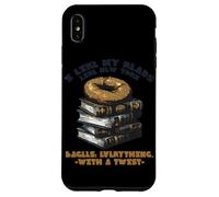 I Like My Reads Like Newyork Bagels Everything with A Twist Coque pour iPhone XS Max