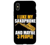 I Like My Saxophone Joueur de Saxophone Coque pour iPhone X/XS