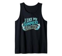 I Like My Summers Salty Beach Lover Ocean Cute Vacation Débardeur