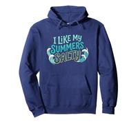 I Like My Summers Salty Beach Lover Ocean Cute Vacation Sweat à Capuche