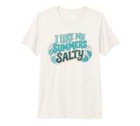 I Like My Summers Salty Beach Lover Ocean Cute Vacation T-Shirt Haut de Gamme
