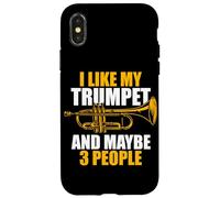I Like My Trumpet Trompette Coque pour iPhone X/XS