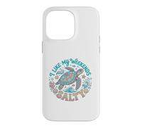 I Like My Weekends Salty Sea Turtle Beach Lover Coque pour iPhone 14 Pro Max
