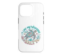 I Like My Weekends Salty Sea Turtle Beach Lover Coque pour iPhone 16 Pro