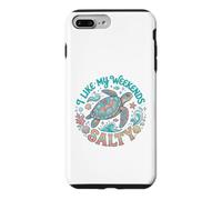 I Like My Weekends Salty Sea Turtle Beach Lover Coque pour iPhone 7 Plus/8 Plus