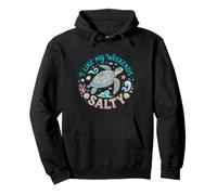 I Like My Weekends Salty Sea Turtle Beach Lover Sweat à Capuche