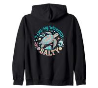 I Like My Weekends Salty Sea Turtle Beach Lover Sweat à Capuche