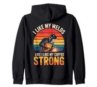 I like my welds like my coffee strong Retro Welder Sweat à Capuche