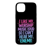 I Like My Worship Music Loud So I Can't Hear My Enemy Coque pour iPhone 14 Plus