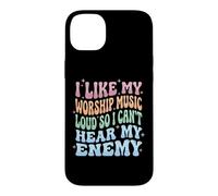 I Like My Worship Music Loud So I Can't Hear My Enemy Coque pour iPhone 14 Plus