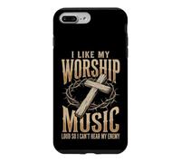 I Like My Worship Music Loud So I Can't Hear My Enemy Coque pour iPhone 7 Plus/8 Plus