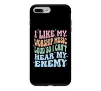 I Like My Worship Music Loud So I Can't Hear My Enemy Coque pour iPhone 7 Plus/8 Plus