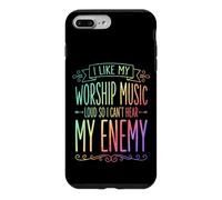 I Like My Worship Music Loud So I Can't Hear My Enemy Coque pour iPhone 7 Plus/8 Plus