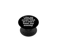 I Like My Worship Music Loud So I Can't Hear My Enemy PopSockets PopGrip Adhésif
