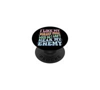 I Like My Worship Music Loud So I Can't Hear My Enemy PopSockets PopGrip Adhésif