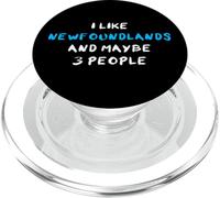 I Like Newfoundlands and Maybe 3 People Chien Terre-Neuve PopSockets PopGrip pour MagSafe
