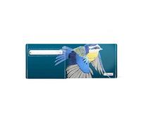 I LIKE PAPER Portefeuille en carton en 3 versions en Tyvek® - Résistant à la déchirure - Imperméable - Fabriqué en Allemagne, Mésange bleue, Mit Münzfach, minimaliste